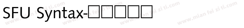 SFU Syntax字体转换